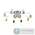 Потолочная люстра Arte Lamp A6001PL-9WH